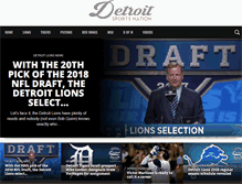Tablet Screenshot of detroitsportsnation.com